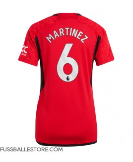 Günstige Manchester United Lisandro Martinez #6 Heimtrikot Damen 2023-24 Kurzarm